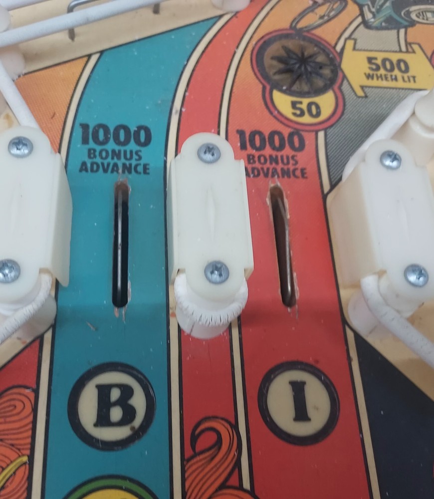 Original 1978 Atari Space Riders Pinball 3 Sided Plastic Ball Guide