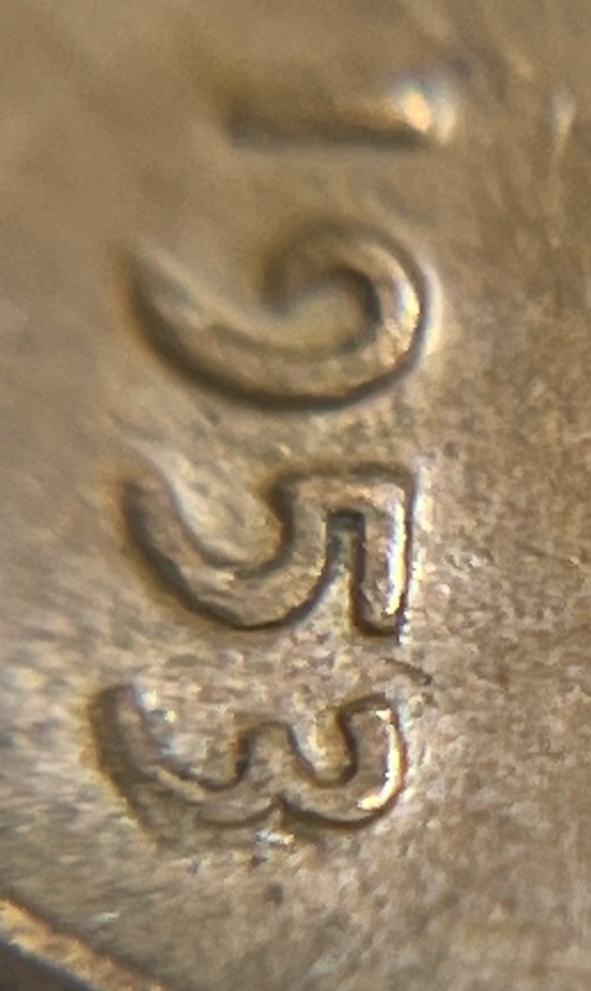 1953 Wheat Penny Error DDO Doubling In Date
