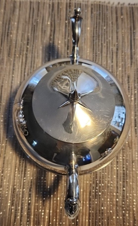 5 Piece Gorham Silver-Plated Holloware 0121 Silver Soldered Coffee & Tea Set