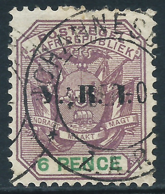 Transvaal, Sc #208, 6d Used