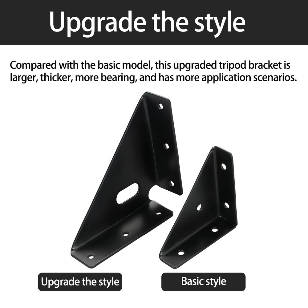 4 Pcs Heavy Duty Gusset Joints Trapezi Corner Code Bracket Corner Brace Brack...