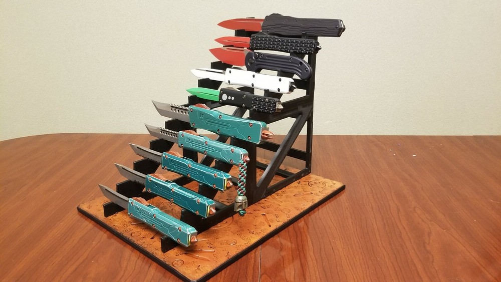 10 Knife Display Stand Modular for Microtech And Others