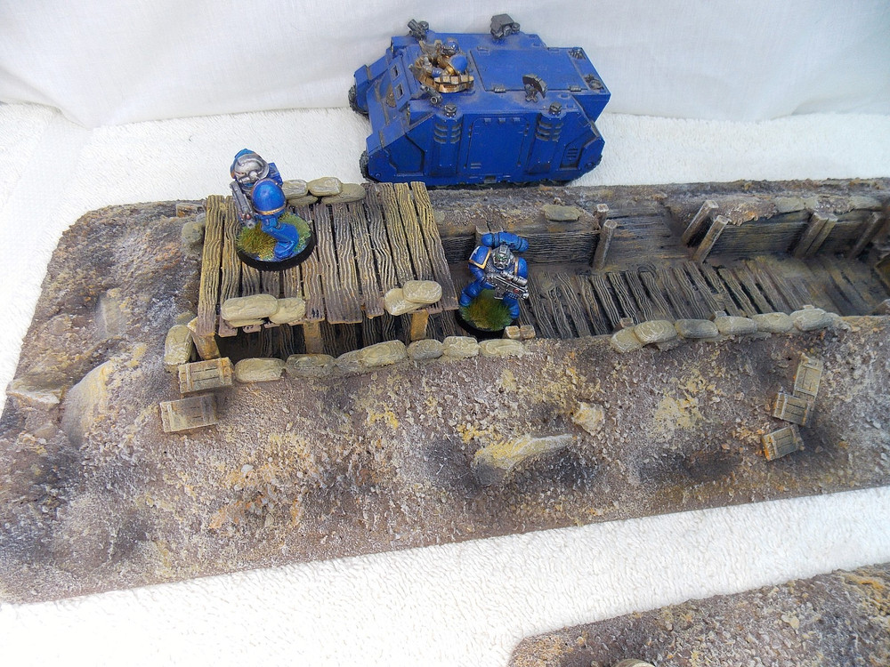 WARGAMING TERRAIN PAINTED ADVANCE ORDERS TRENCH SYSTEM
