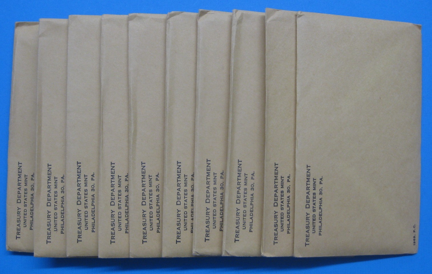 1964 Government Issued Proof Set in Unopened US Mint Envelope - Sealed