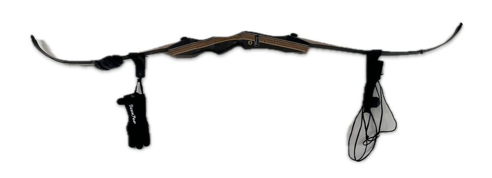 Archery Wall Mount - Universal Bow Display Hanger with Accessory Hook, Black