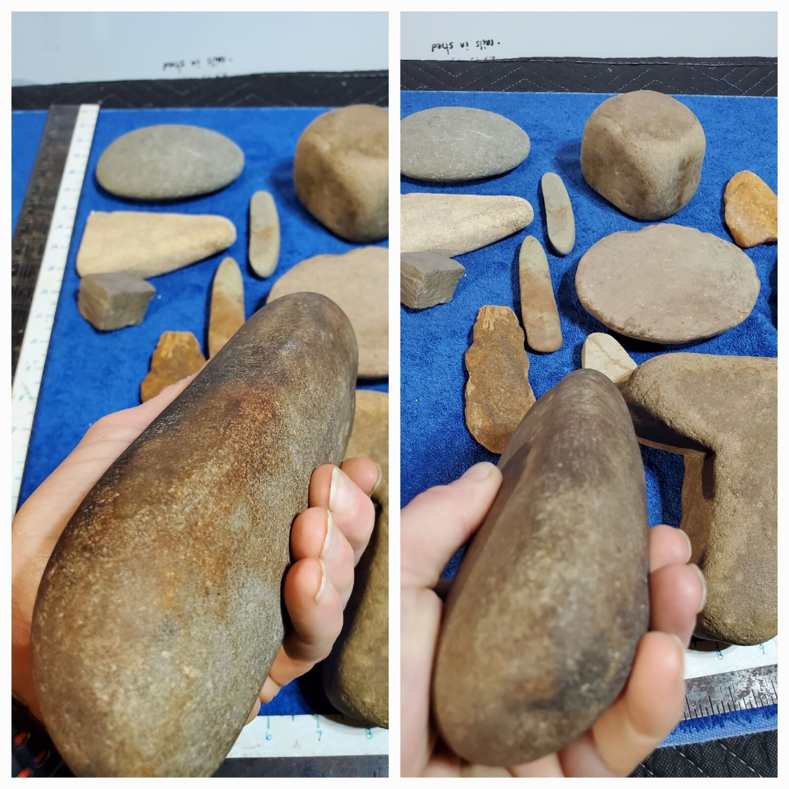 Indian Artifacts Polished Tools, Hammer Stones Bola Primitive Point Pennsylvania