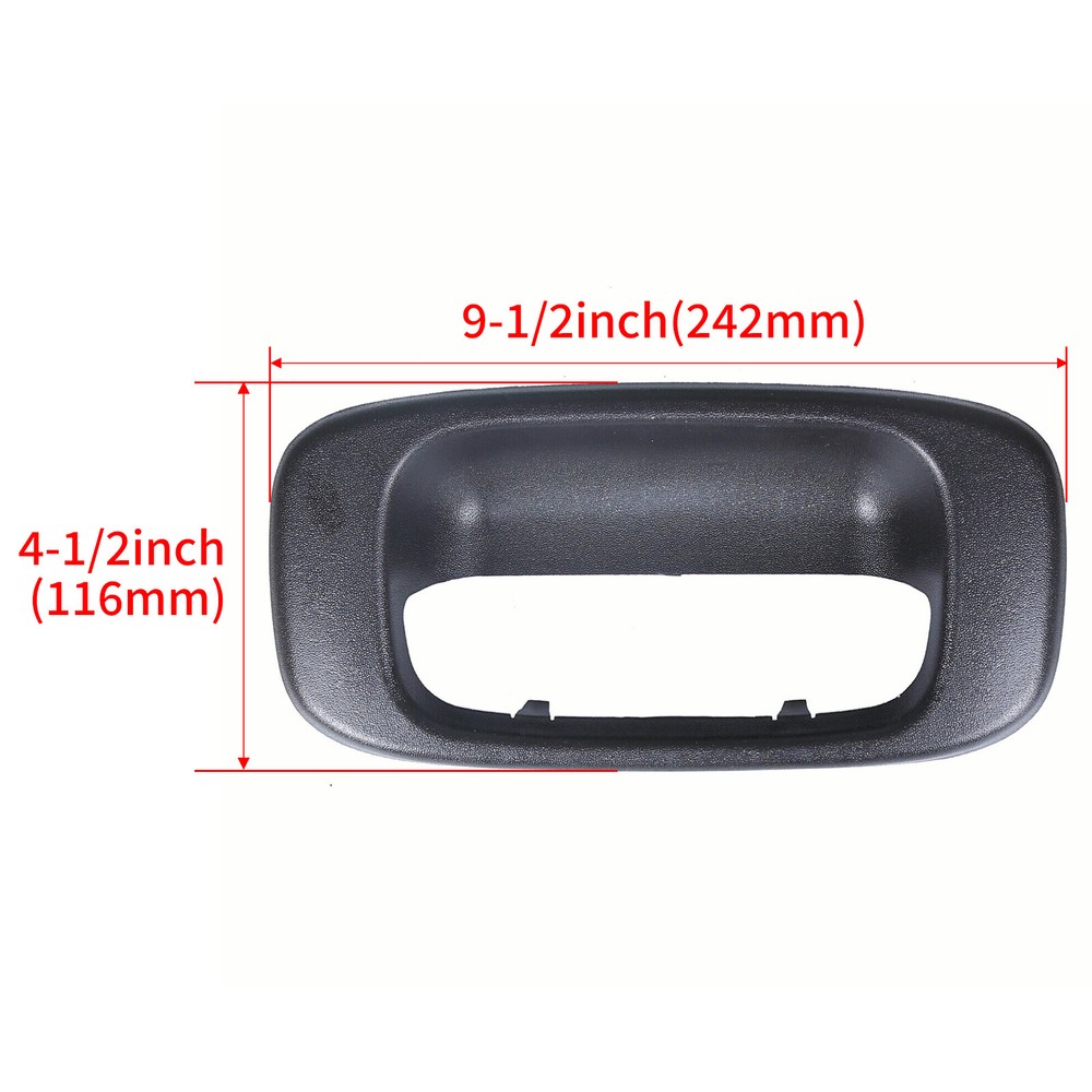 Rear Back Latch Tail Gate Tailgate Handle Bezel For Chevy Silverado Sierra 99-07