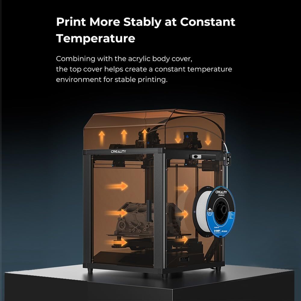 Creality Ender 5 S1 Printer Acrylic Top Cover Constant Temperature Noise Reduce