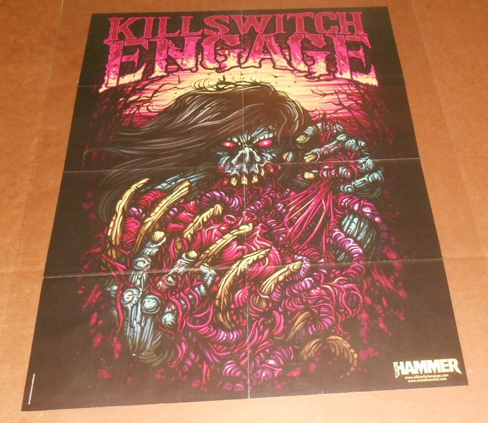 Killswitch Engage 2-Sided Original Poster 30x22 RARE