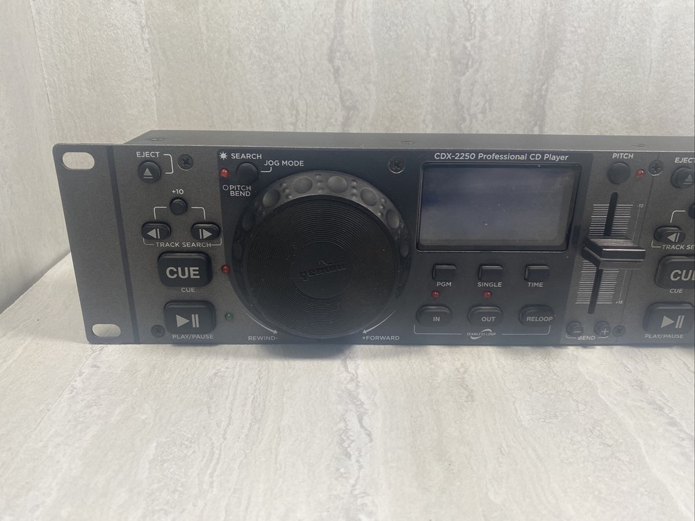 Gemini CDX-2250 Dual Rack Mount Professional CD Player