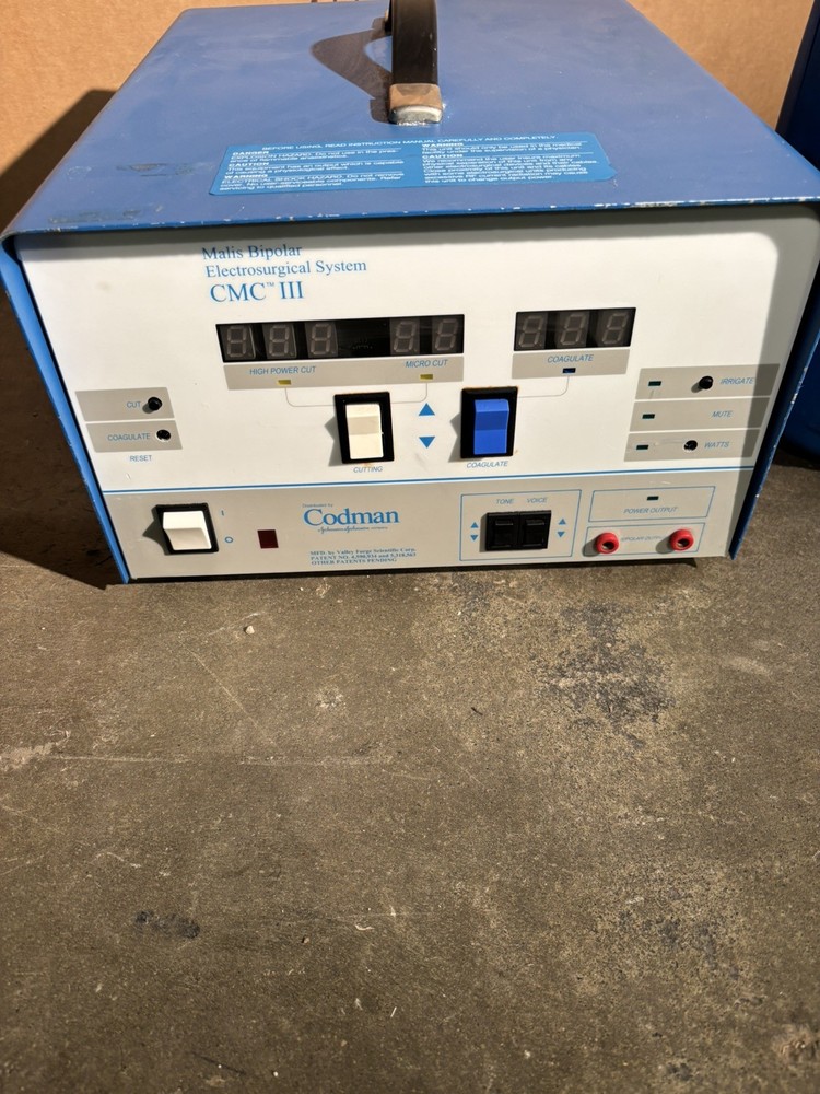 Codman 80-1170 Electrosurgical Generator And 80-9100 Irrigation Module