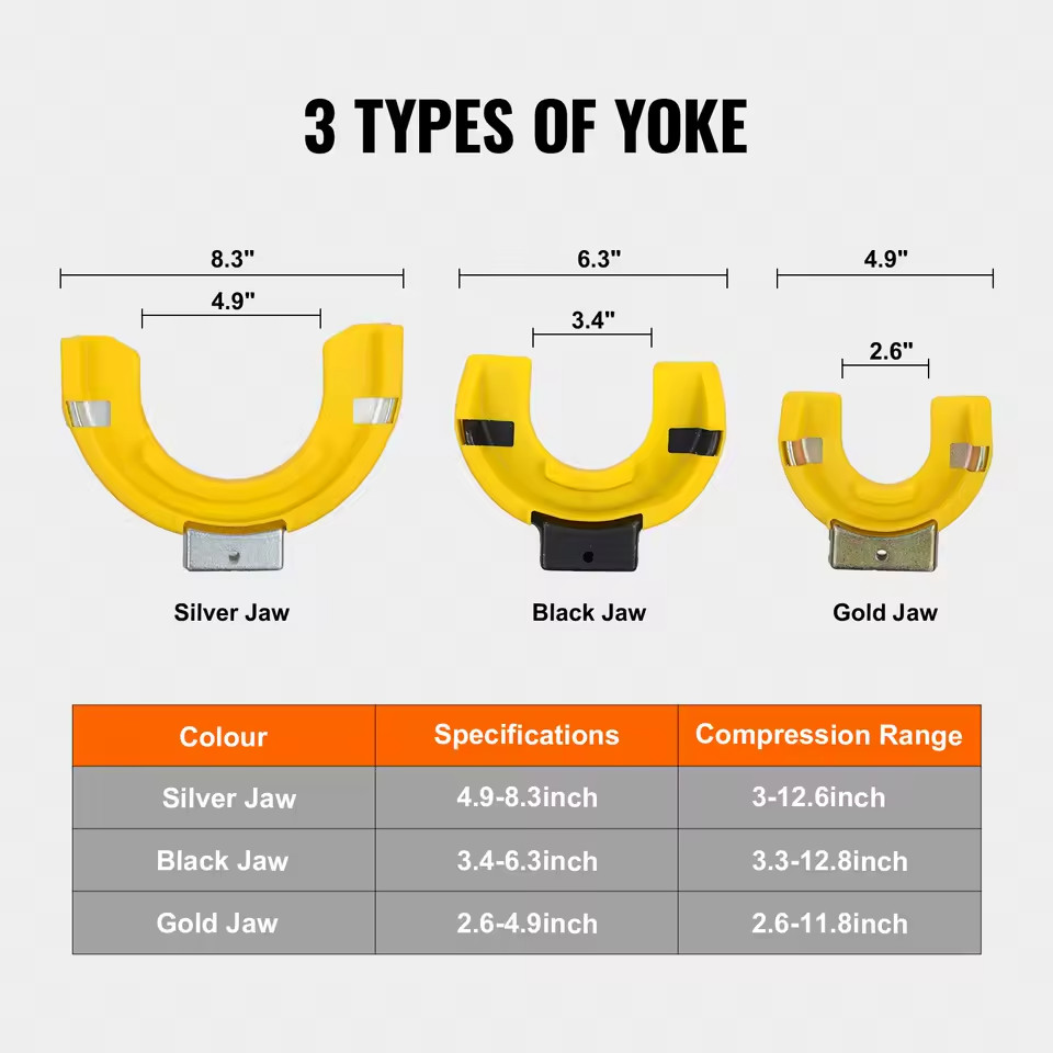 MacPherson Strut Spring Compressor Kit 4500kg Coil Spring Tool w/ 3 Yokes
