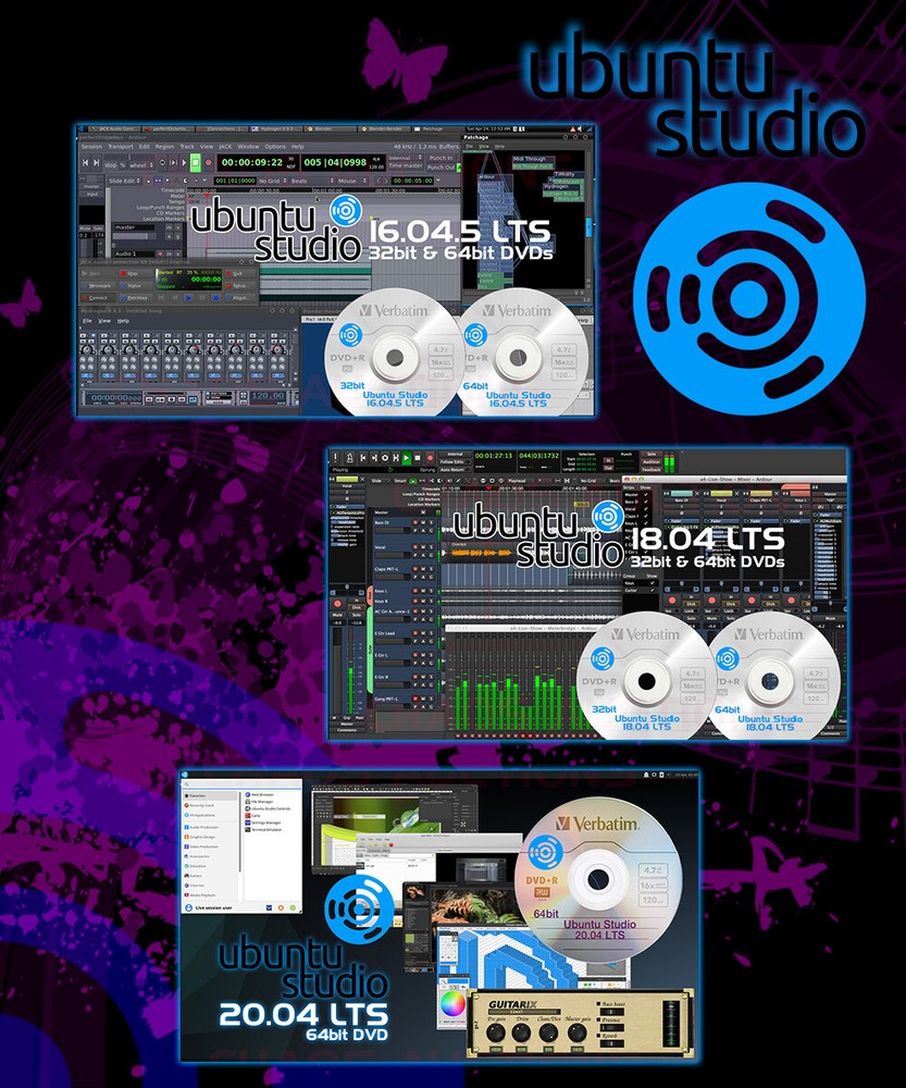 Ubuntu Studio LINUX INSTALL & LIVE DVD Editions