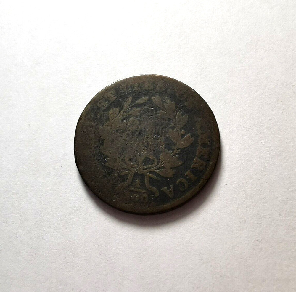 1800 US Draped Bust Large Cent Coin S-204