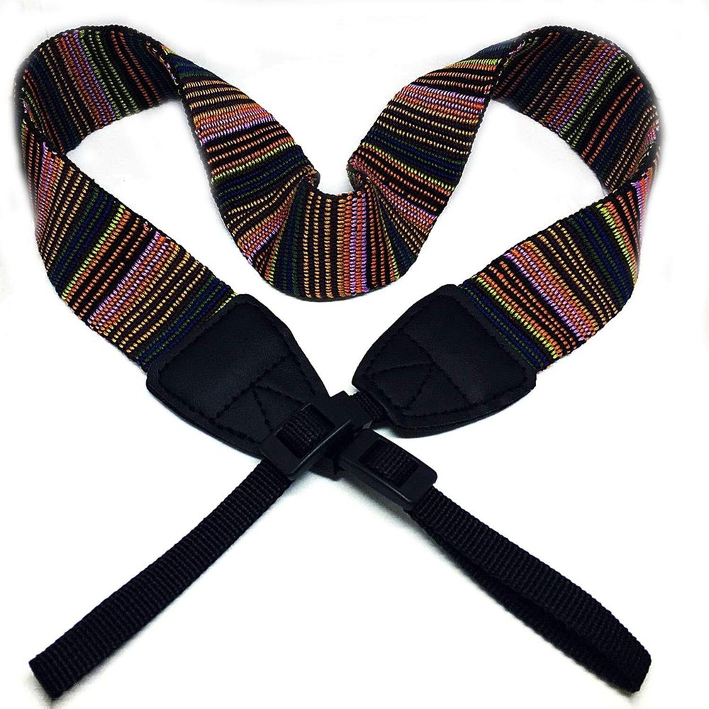 Camera Strap Canvas Multicolor Neck Shoulder Camera Strap with Quick Release ...