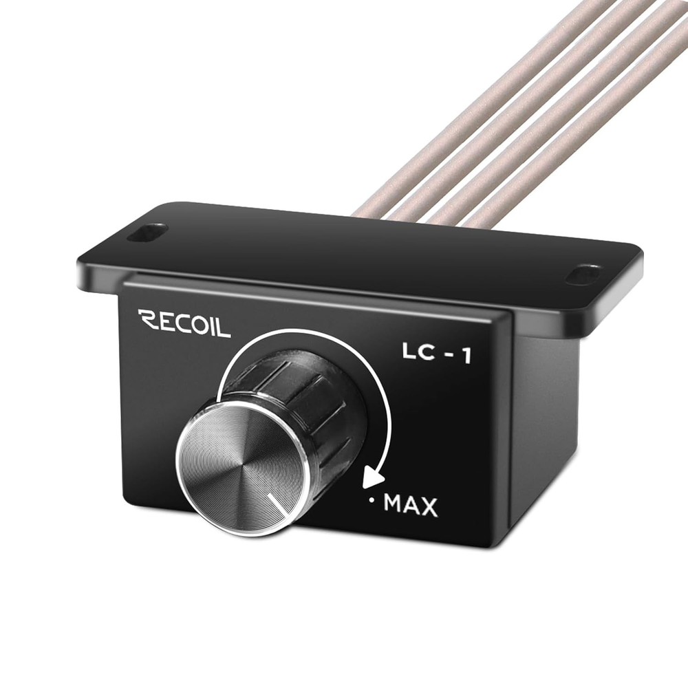 Universal RCA Level Controller - Bass Boost Volume Control for Car Audio