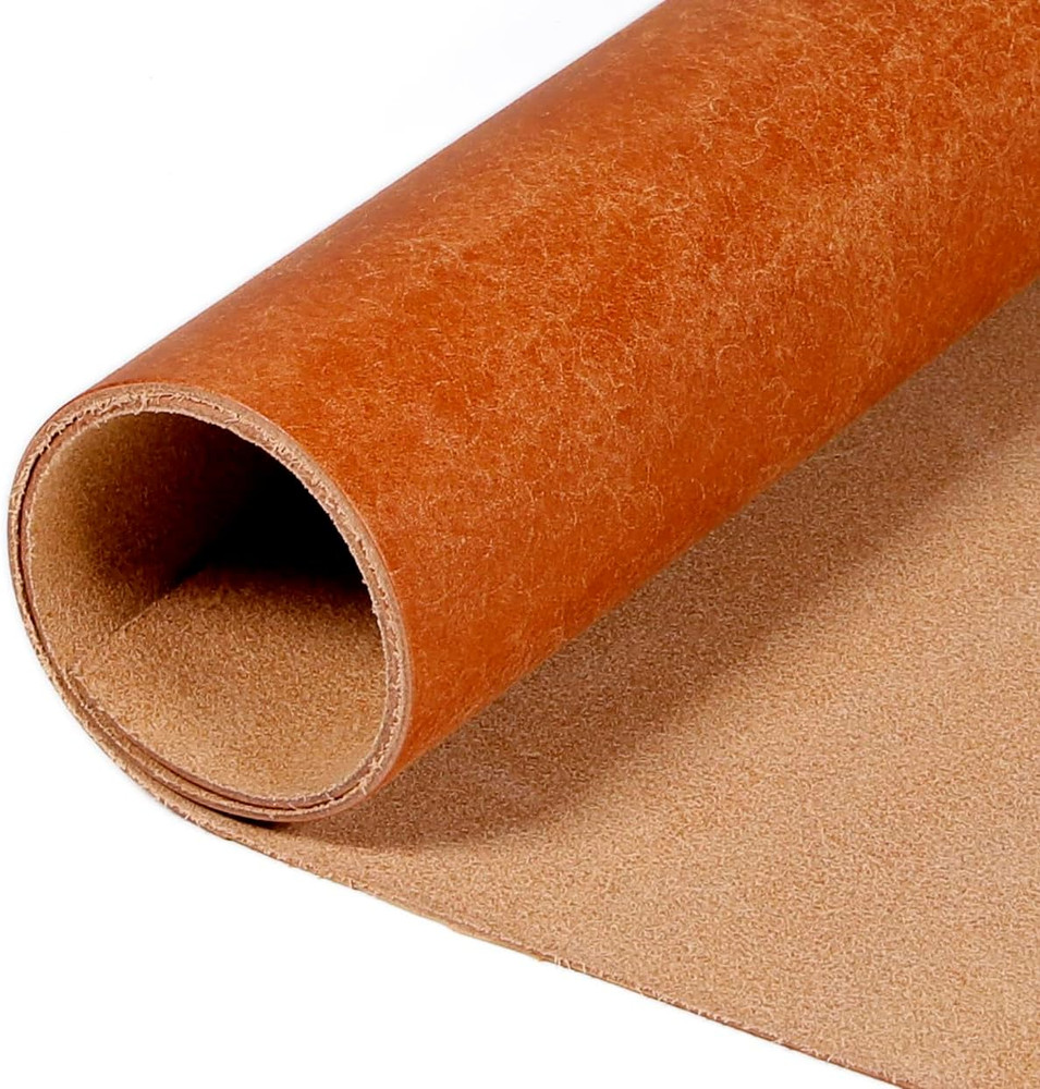 4-5Oz Veg Tan Leather Sheets for Crafts - Full Grain Tooling Leather Sheet, Pre
