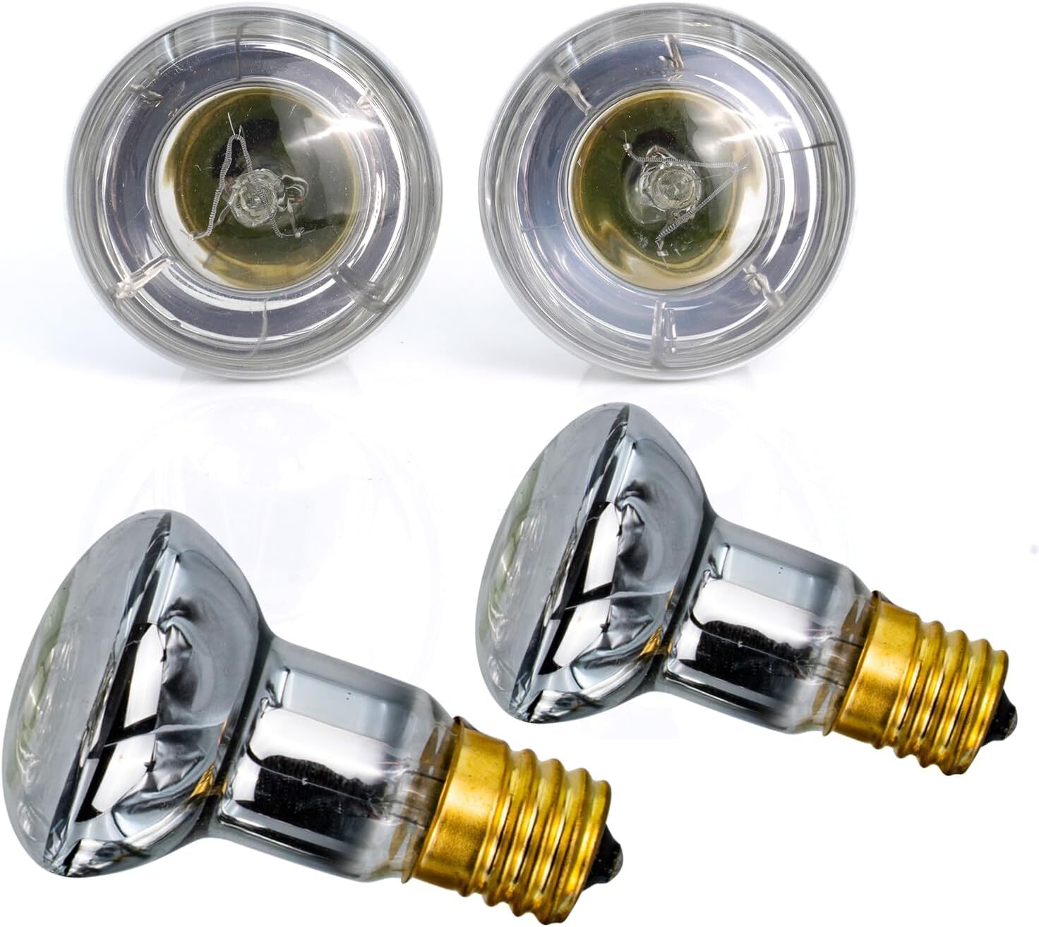 4 Pack Lava Lamp Bulb 120V R39 E17 30W Reflector Type Bulb,Glitter Lamps Bedroom