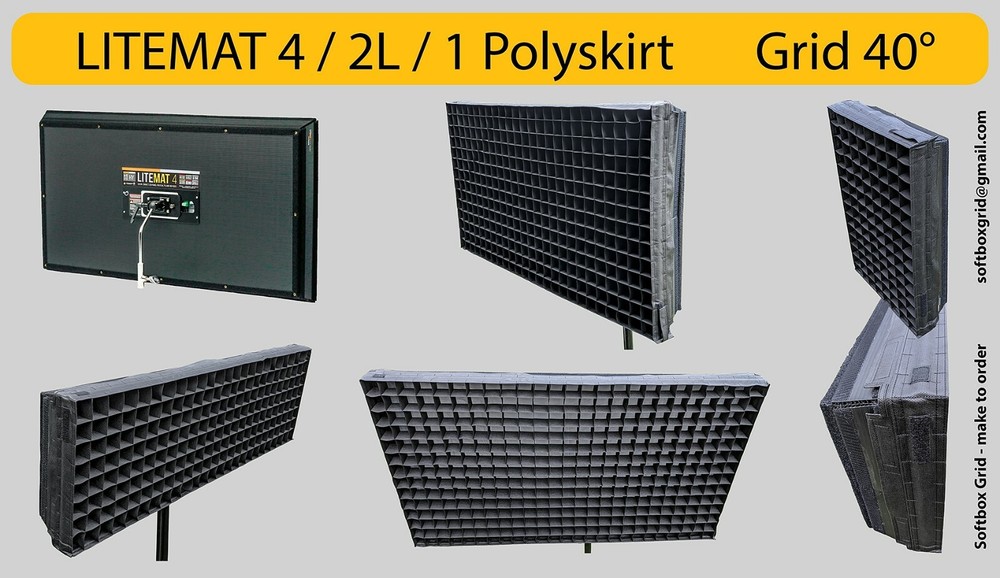 Grid for LiteMat 2 PolySkirt (square shape), Version with cell depth 50mm (2”)