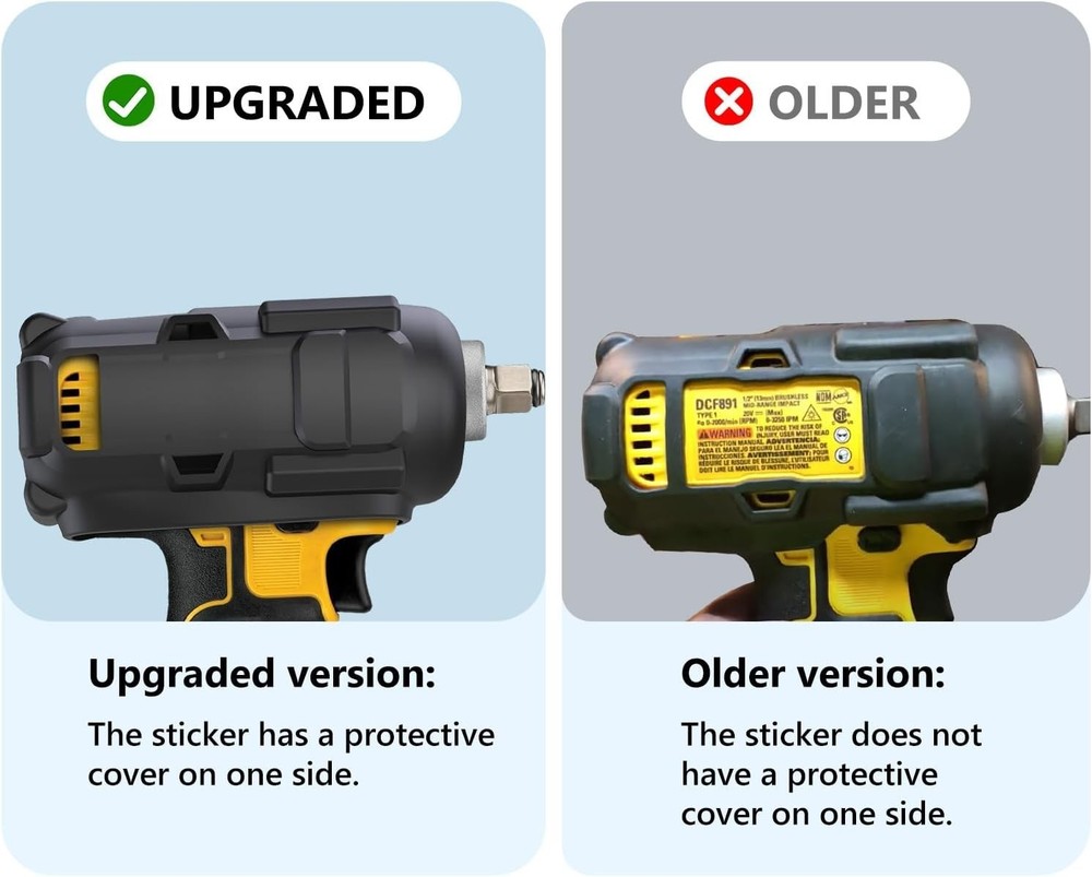 Flexible Silicone 20V Max Cordless Protective Boot for Easy Tool Management