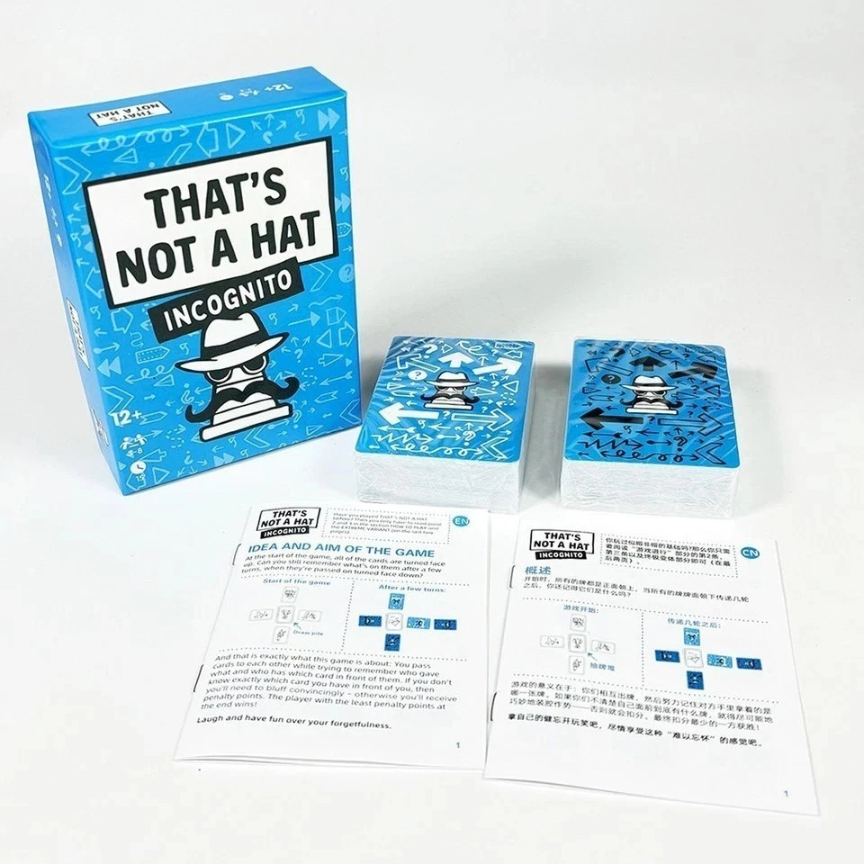 That'S Not a Hat - Fun Bluffing & Memory Party Game for All Ages Components