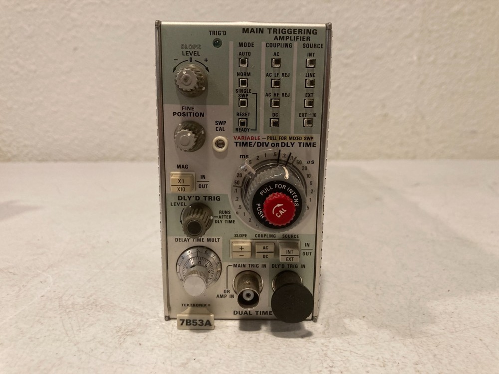 Lot 3 Tektronix 7B53A 7A21N 7D11 Plug-In Modules Time Base Diff Amp Delay