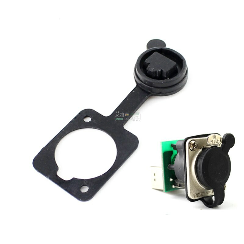 1Pcs RJ45 network D-type base socket dustproof and waterproof plastic cover