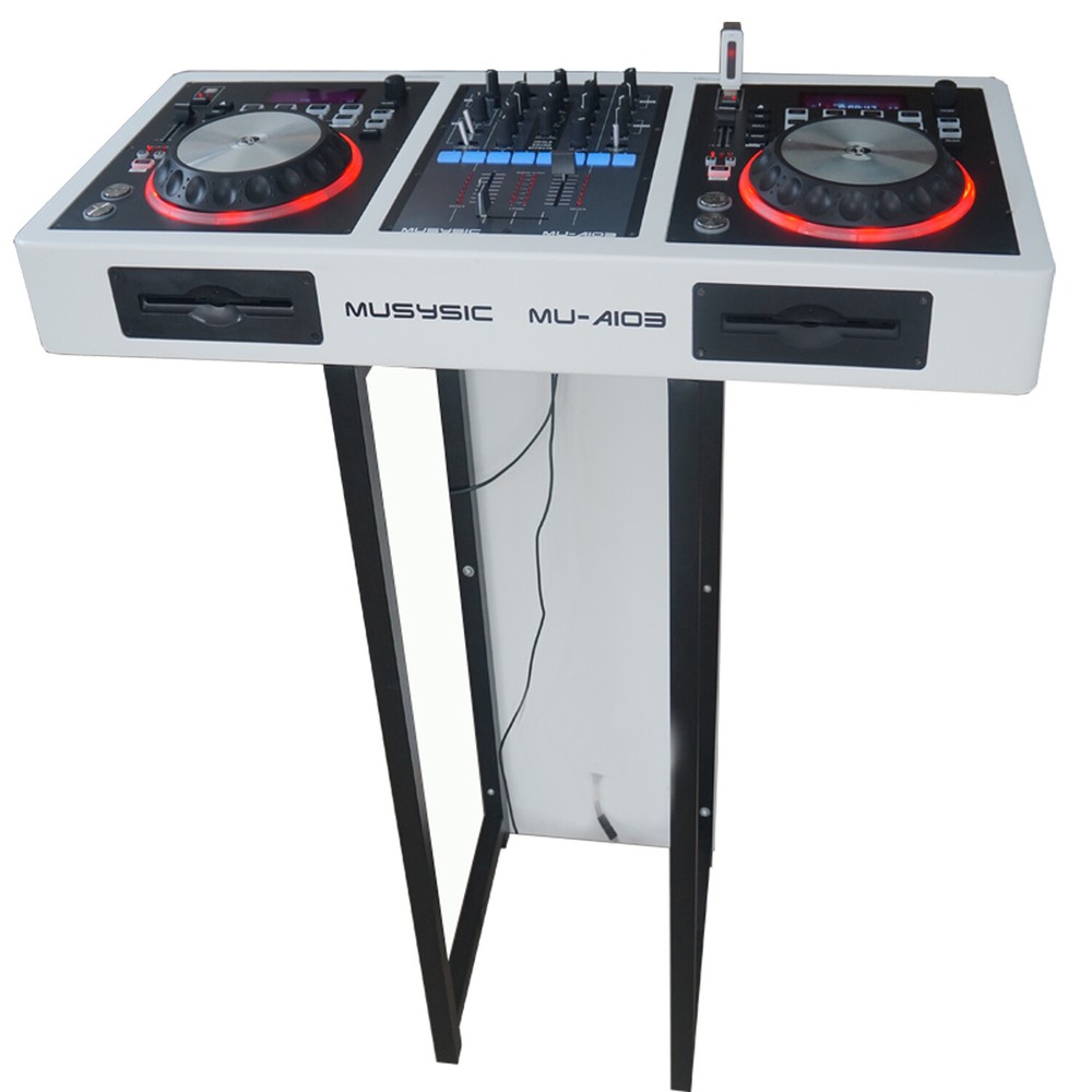 Complete Professional DJ System 4000W MIDI Controller CD USB Active 15" Speakers