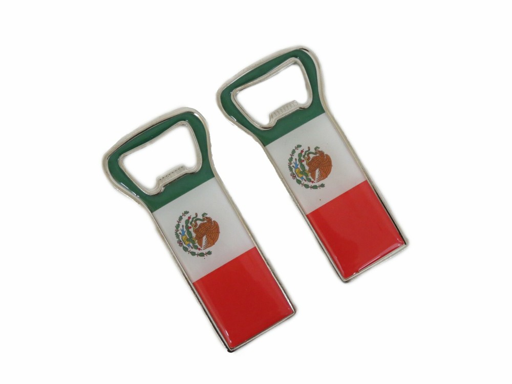 Mexican Flag Bottle Opener - Latino Pride - 2 Pack