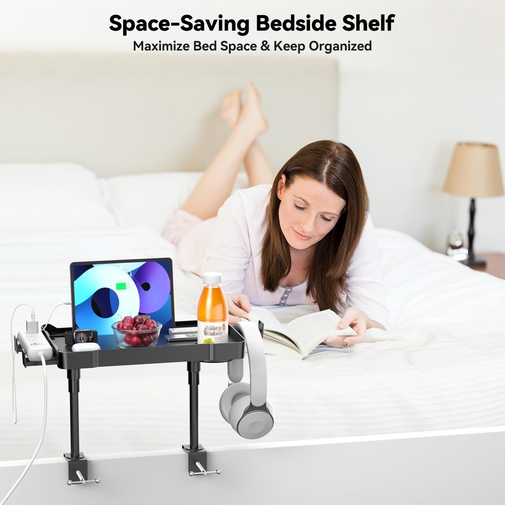 Bedside Shelf Bunk Bed Shelf Bedside Organizer Adjustable Height Top Bunk Bed...