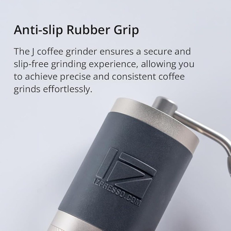 Portable Coffee Grinder Foldable Handle Conical Burr Easy Clean Adjustment New