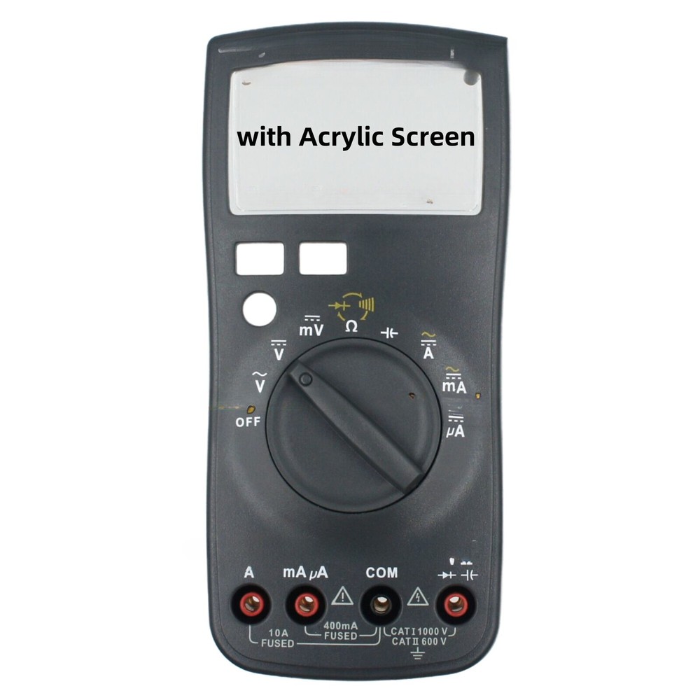 Top Case For Fluke 15B Digital Multimeter Front Cover / with Acrylic Replacement