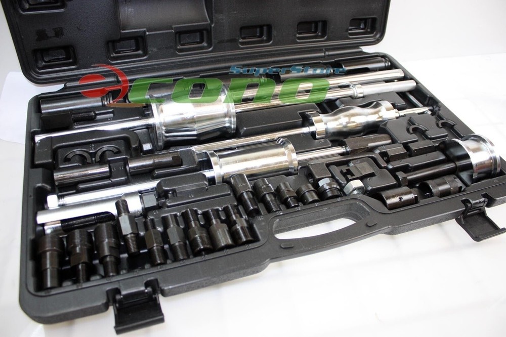 AUTO TRUCK DIESEL INJECTOR EXTRACTOR SLIDE HAMMER PULLER EXTRACTOR COMPLETE SET