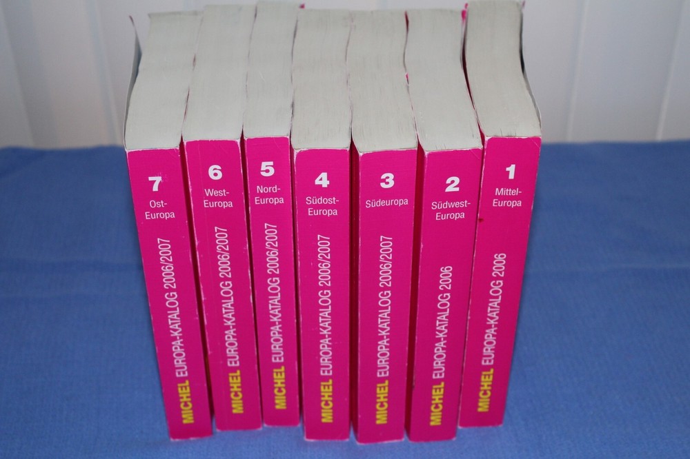 Michel 7 Volumes Europe 2006 Catalogues BlueLakeStamps Extensive useful info!