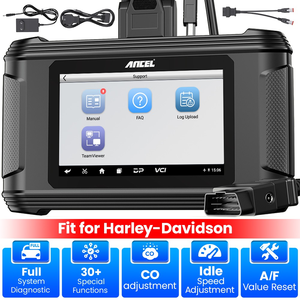 ANCEL MT510 Fit For Harley Motorcycle Scanner OBD2 Diagnostic Tool ECU Coding US