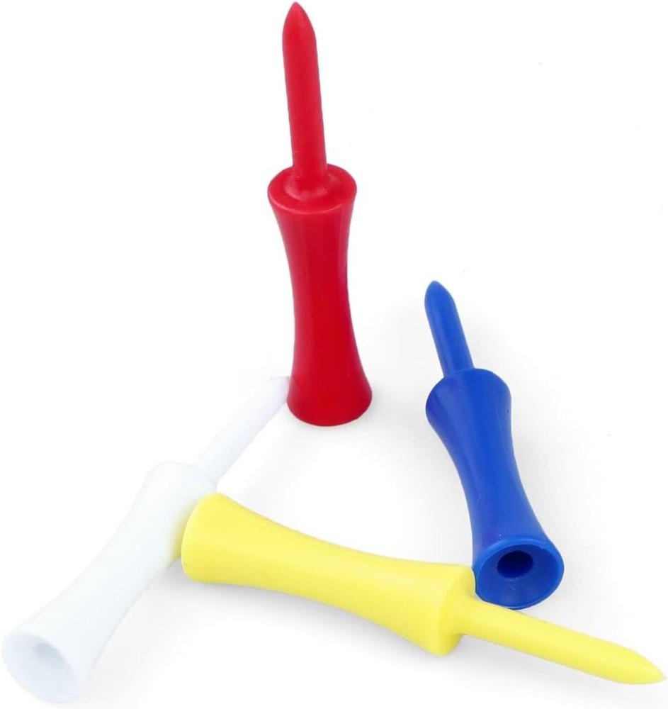 Plastic Golf Tees Step Down Mixed Size 100 Count