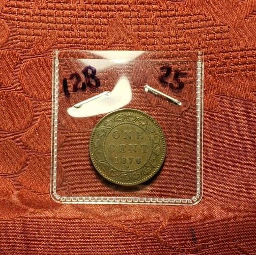 1876-H Canada Large Cent, Free Shipping