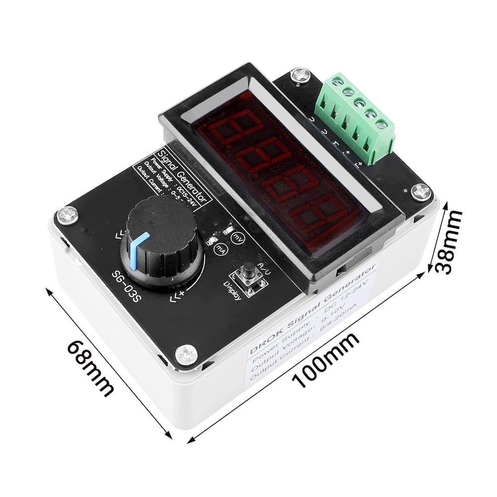 4-20mA & DC 0-10V Adjustable Signal Generator - Compact Testing Solution