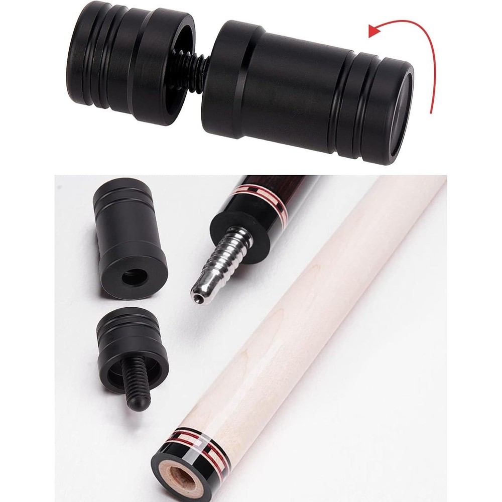 5/16 x 18 Black Stick Joint Protector Pool Joint Thread Cap Black Pool Cue Jo...