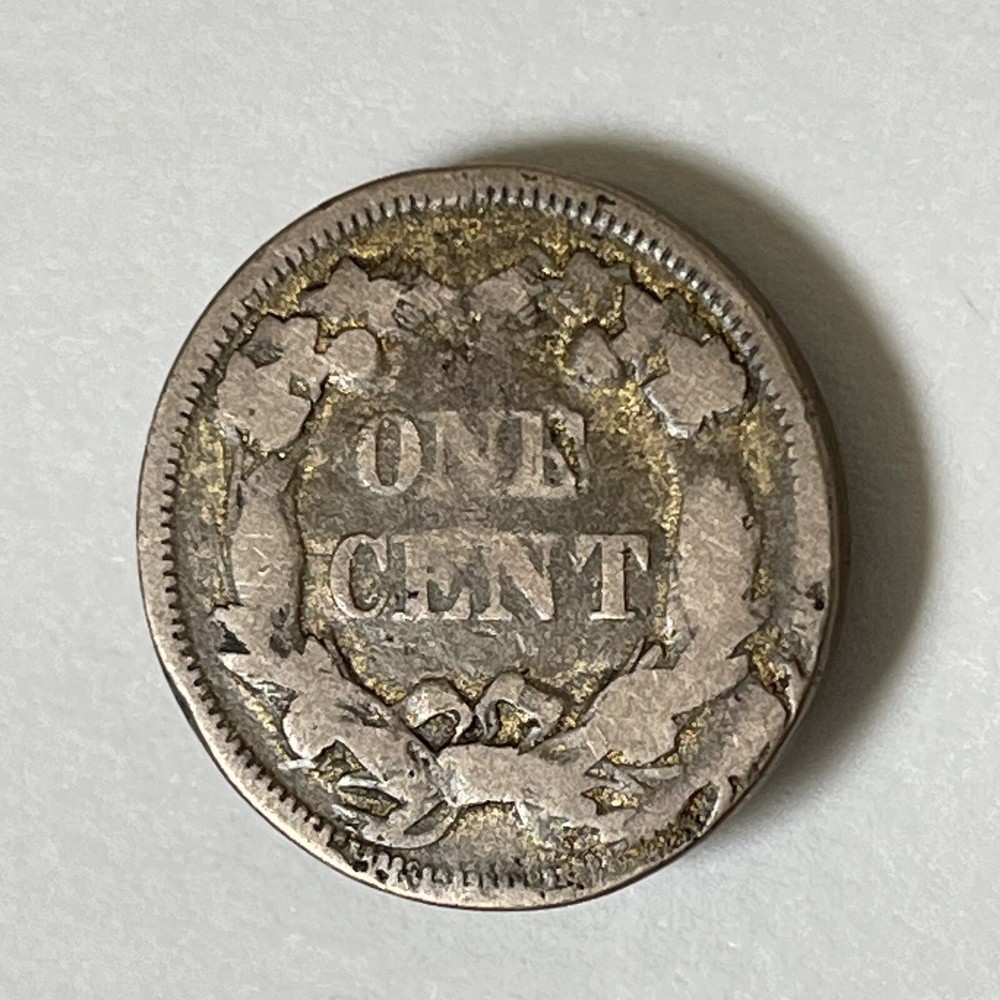 1858 Flying Eagle Small Cent - Large Letters Variety with Average Wear