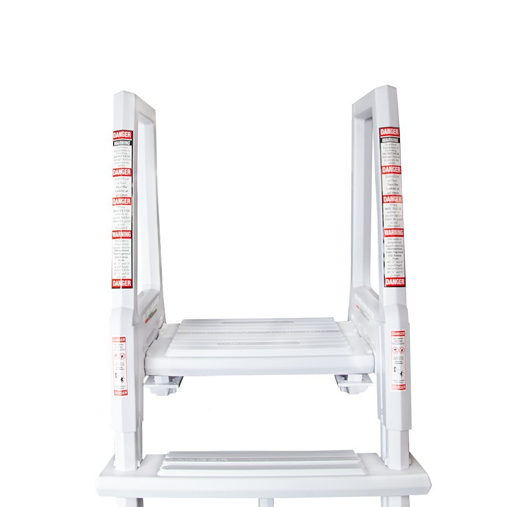 Heavy Duty Resin In-Pool Above Ground Swimming Pool Ladder - 48" up to 54"