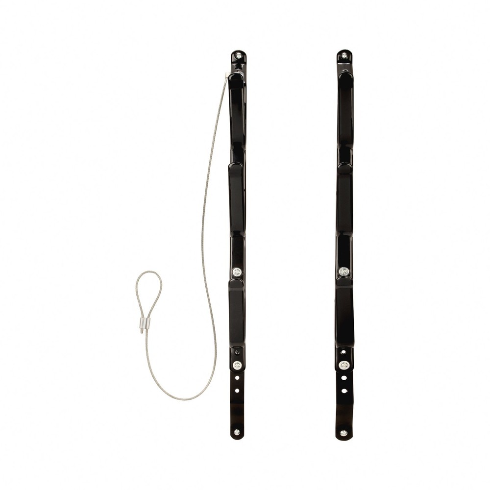 Steel Three Gun Locking Truck Window Rack, Black