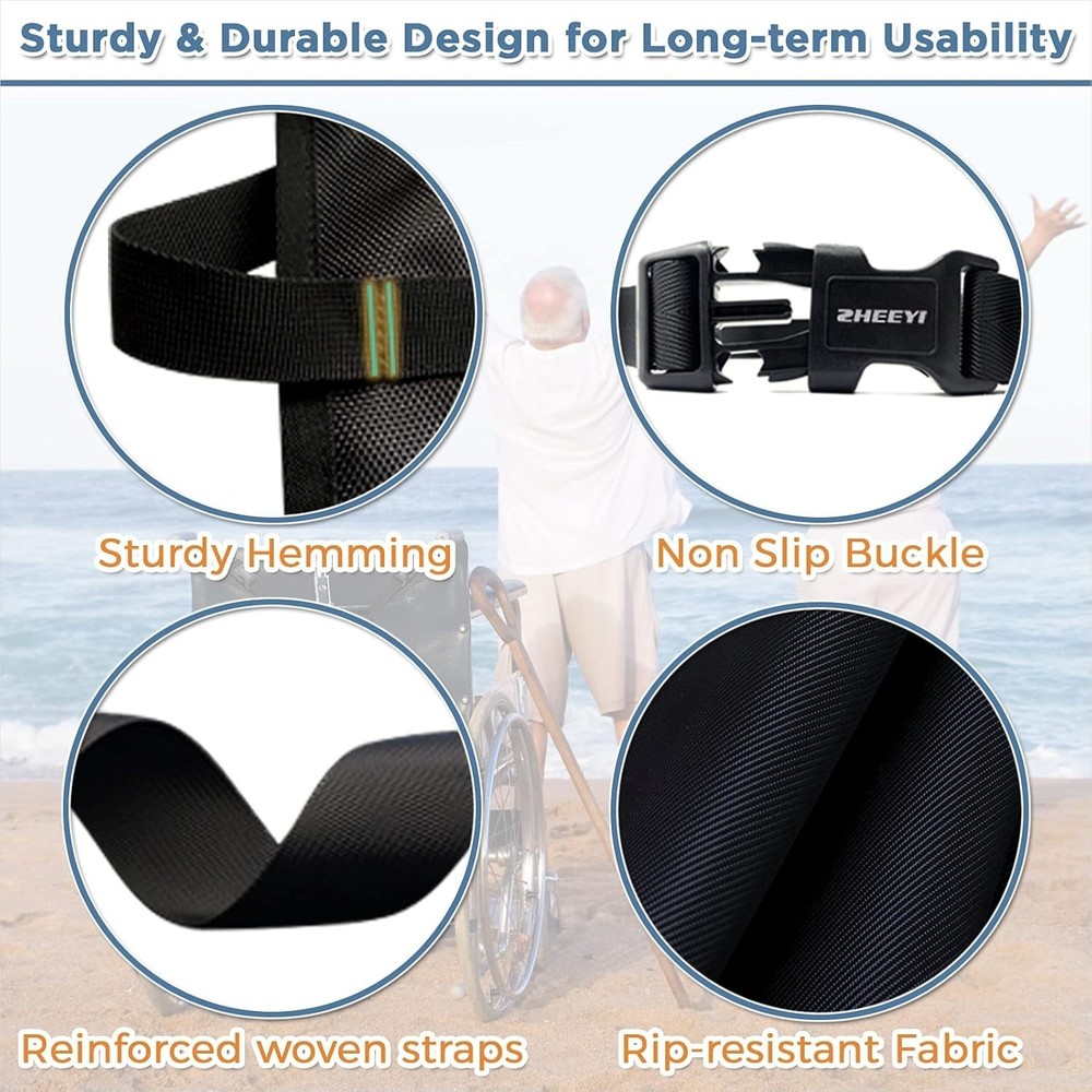 Durable Black Oxygen Cylinder Bag for Wheelchairs - Easy Installation & Use
