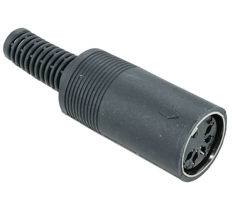 5-Pin DIN Female Socket Connector 180°