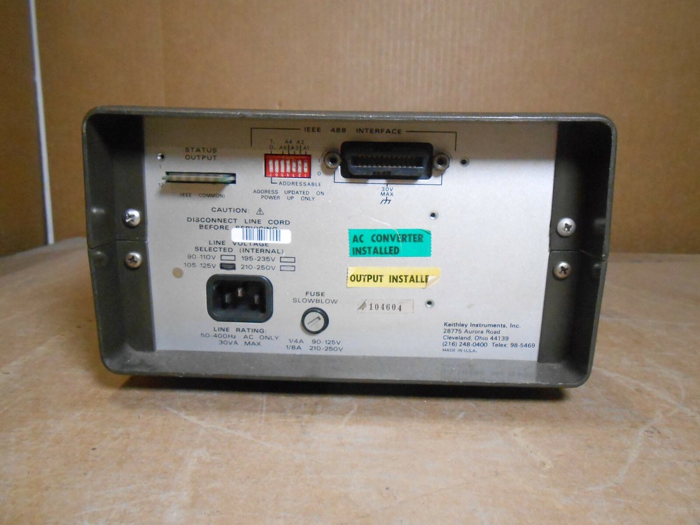 KEITHLEY 192 PROGRAMMABLE DMM