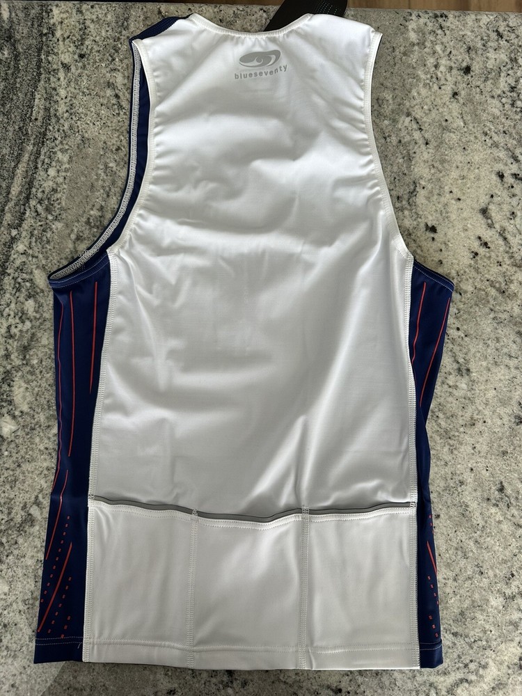 Blueseventy TX2000 Singlet, Mens Small, Blue