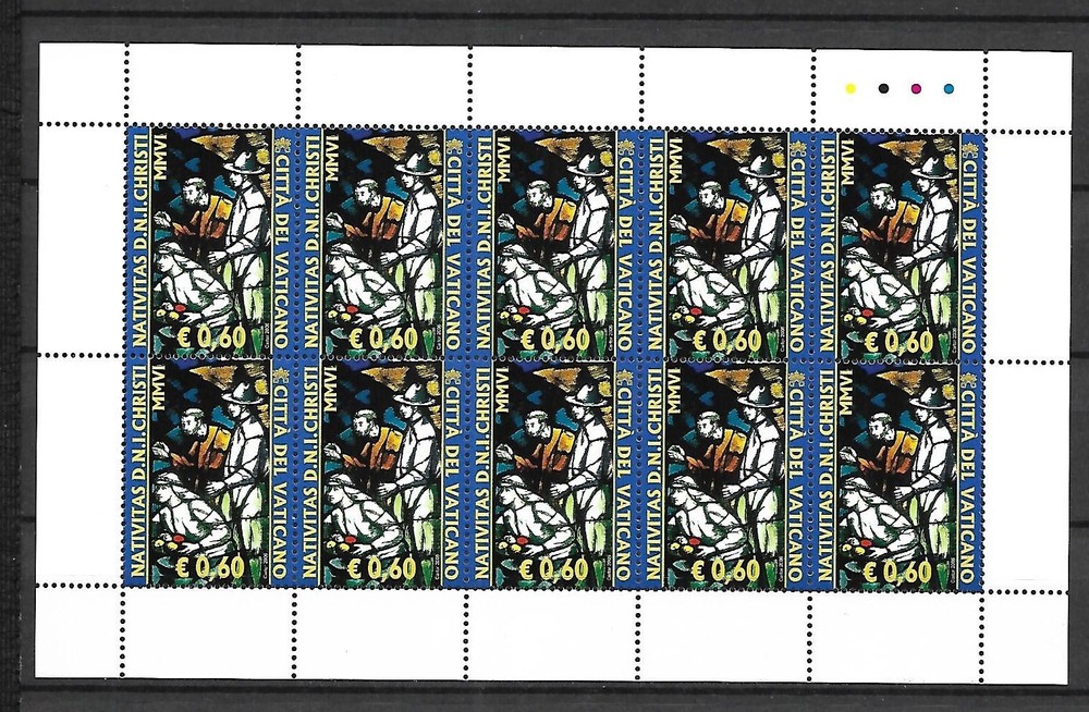 (FS427) Vatican 2006 Christmas Full Sheets MNH