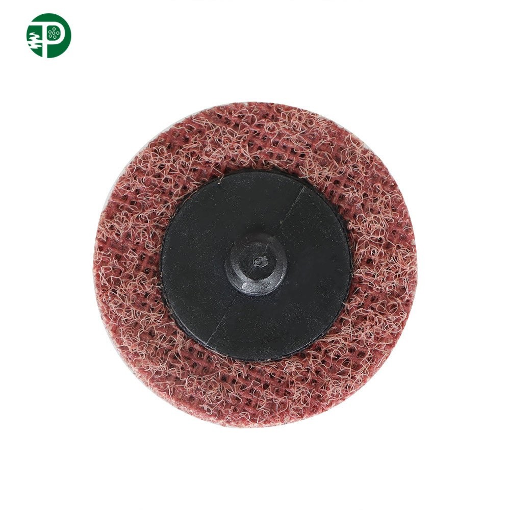 50Pcs 2In Medium Surface Conditioning Discs Roll Lock Die Grinder Sanding Pads