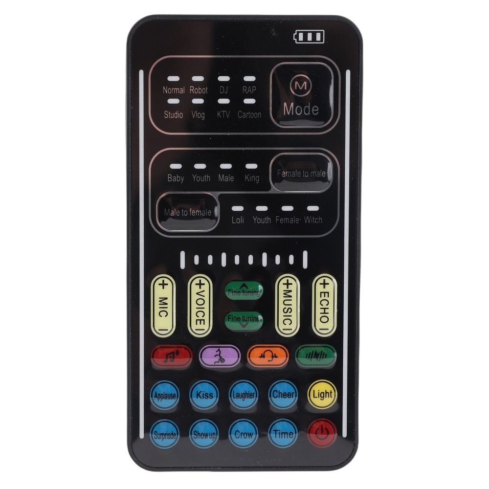 Rechargeable Mini Voice Changer with 8 Changing Modes, 8 Funny Effects