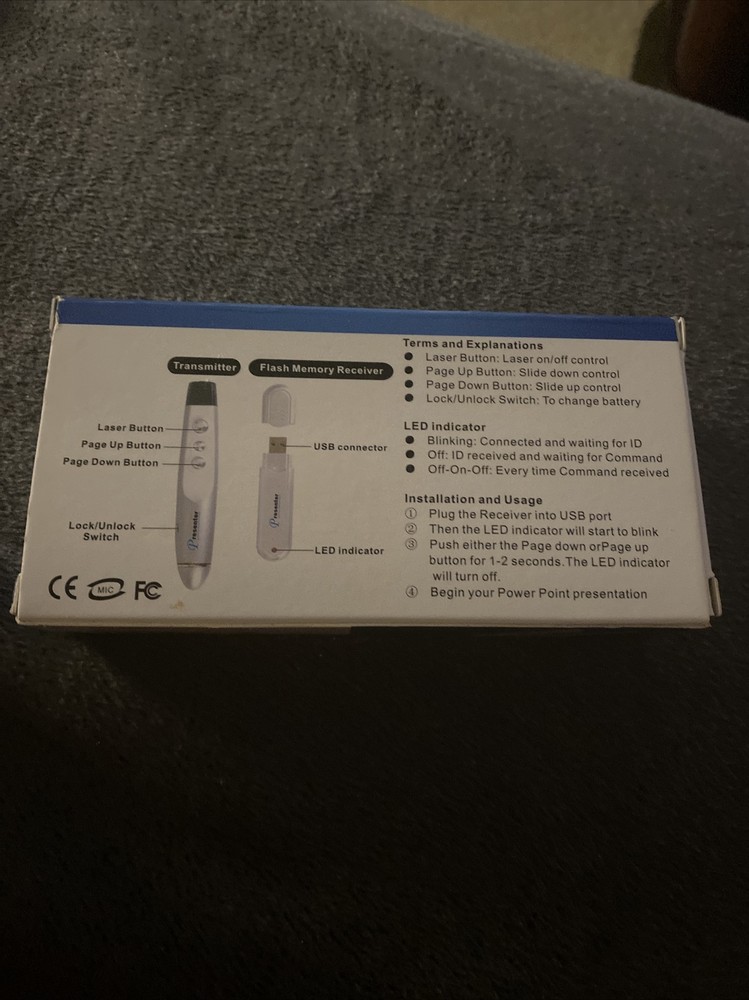 Presenter pp-1000 Black New Has Case